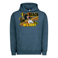 Pigment Midnight Navy i am black history Urban Hoodie - CowGirlArtShop