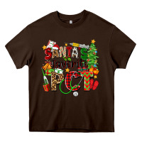 Chocolate Brown santa's favorite pct Heavy Core Tee - Zillion Design Studio