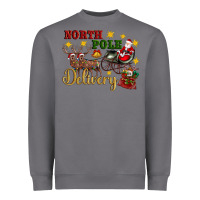 Storm North Pole Delivery Santa Sleigh Heavyweight Sweatshirt - Artiststas