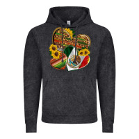 Vintage Black mexico heart and sunflower Vintage Hoodie - HRA Design Shop