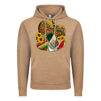 Vintage Coffee mexico heart and sunflower Vintage Hoodie - HRA Design Shop