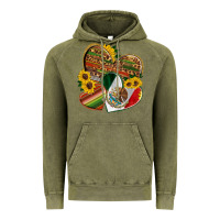 Vintage Olive mexico heart and sunflower Vintage Hoodie - HRA Design Shop