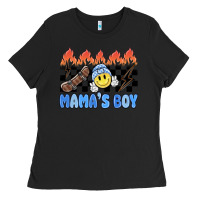 Black mama's boy Ladies Tee - MaliasSmallBusiness