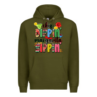 Army Green chip dippin' margarita sippin' Premium Hoodie - JahusDesignShop