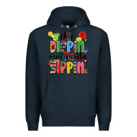 Navy chip dippin' margarita sippin' Premium Hoodie - JahusDesignShop