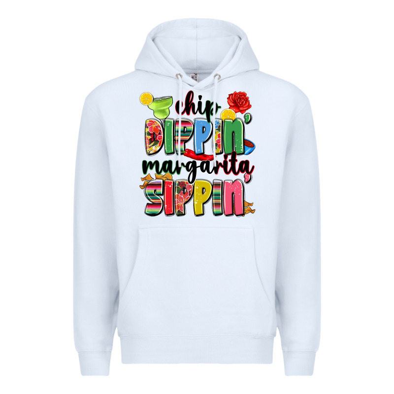 Chip Dippin' Margarita Sippin' Premium Hoodie by JahusDesignShop | Teevron