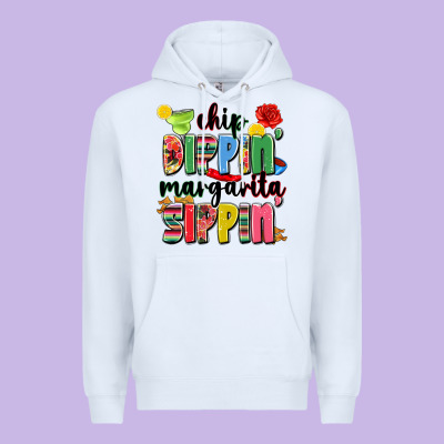 Chip Dippin' Margarita Sippin' Premium Hoodie Designed By Jahusdesignshop