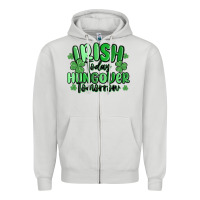 Dove Grey irish today hungover tomorrow Zipper Hoodie - MaliasSmallBusiness