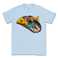 Dusty Blue cowboy hat Classic Tee - AdoDesignShop