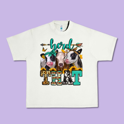 Herd That Heifers Urban Heavy Tee Designed By Jasminsmagicworld
