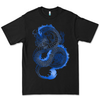 Black blue dragon Premium Tee - RanaPortraitStore