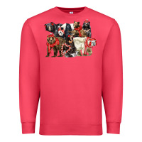 Cardinal Christmas Bear Family Premium Sweatshirt - LillyAllenDesigns