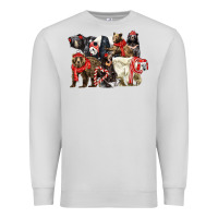 Dove Grey Christmas Bear Family Premium Sweatshirt - LillyAllenDesigns