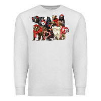 Oatmeal Heather Christmas Bear Family Premium Sweatshirt - LillyAllenDesigns