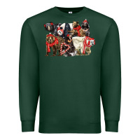 Sports Green Christmas Bear Family Premium Sweatshirt - LillyAllenDesigns
