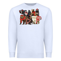 White Christmas Bear Family Premium Sweatshirt - LillyAllenDesigns
