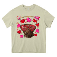 Mossy Valentine's day  labrador retriever Heavy Core Tee - RanaPortraitStore