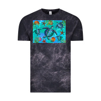 Cloud Black Turtle Seashells Starfish Vintage Tee - Artiststas