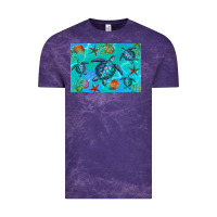 Cloud Purple Turtle Seashells Starfish Vintage Tee - Artiststas