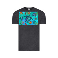 Vintage Black Turtle Seashells Starfish Vintage Tee - Artiststas