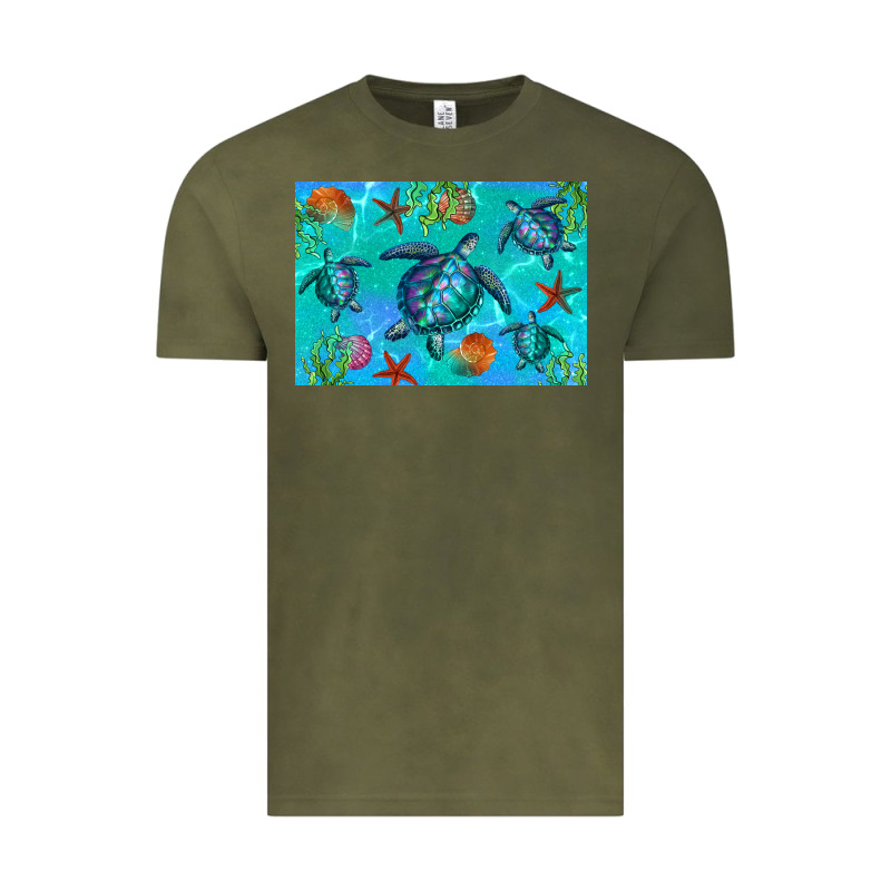 Turtle Seashells Starfish Vintage Tee by Artiststas | Teevron