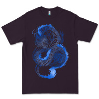 Plum blue dragon Premium Tee - RanaPortraitStore