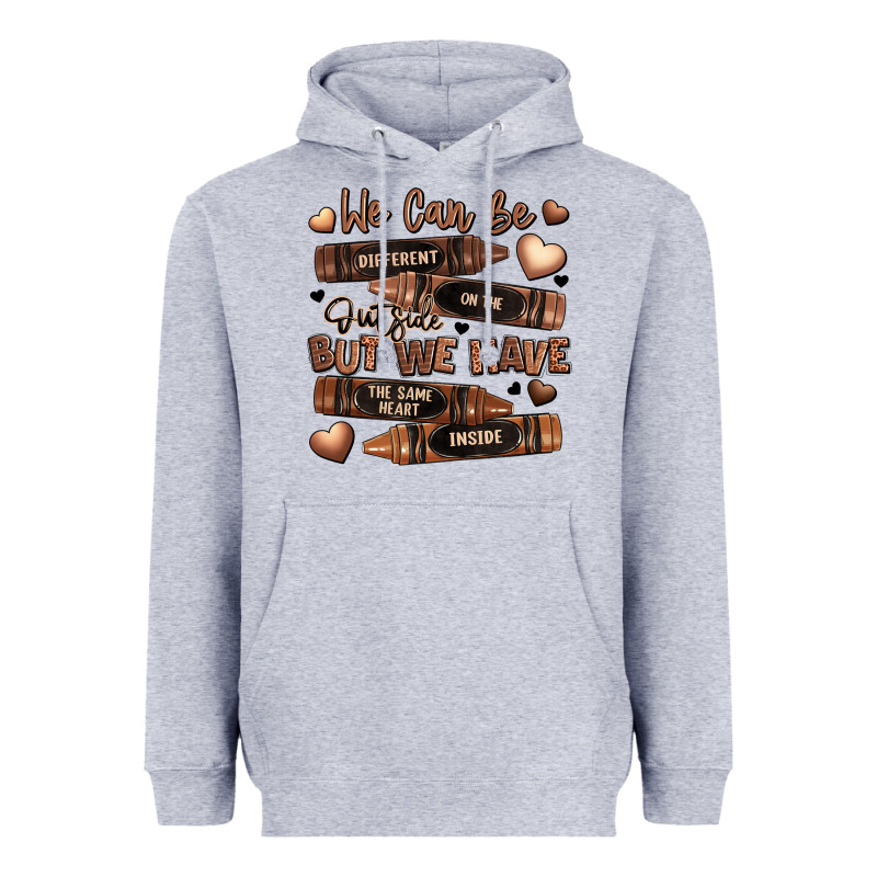 We Can Be Different On The Outside But We Have The Heavyweight Hoodie by LillyAllenDesigns | Teevron