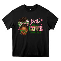 Black sorority colors its the self love for me afro woman2 Heavy Core Tee - texasbilliewilder