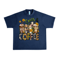 Navy cows and coffee cups Urban Heavy Tee - Jasminsmagicworld