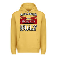 Antique Gold Legends are born in July Premium Hoodie - Bettercallsaul