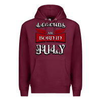 Burgundy Legends are born in July Premium Hoodie - Bettercallsaul
