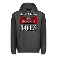 Charcoal Heather Legends are born in July Premium Hoodie - Bettercallsaul
