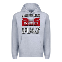 Heather Grey Legends are born in July Premium Hoodie - Bettercallsaul