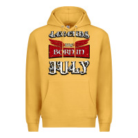 Mustard Legends are born in July Premium Hoodie - Bettercallsaul