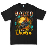 Black western rodeo darlin' sunset sunflowers weapon Premium Tee - BarkalooDesign