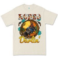 Western Rodeo Darlin' Sunset Sunflowers Weapon Premium Tee | Teevron