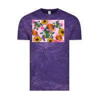 Cloud Purple Sunflowers Turtle Vintage Tee - Artiststas