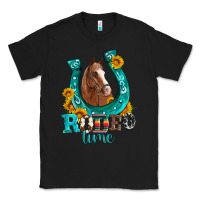 Black horseshoe rodeo time Classic Tee - Artiststas
