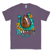 Lavender horseshoe rodeo time Classic Tee - Artiststas