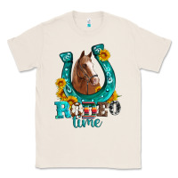 Natural horseshoe rodeo time Classic Tee - Artiststas
