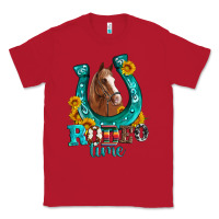Red horseshoe rodeo time Classic Tee - Artiststas