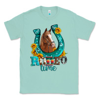 Seafoam horseshoe rodeo time Classic Tee - Artiststas