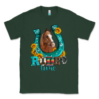 Sports Green horseshoe rodeo time Classic Tee - Artiststas