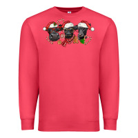 Cardinal Christmas Black Angus Cows Premium Sweatshirt - LillyAllenDesigns
