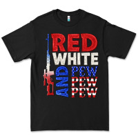 Black red white and pew pew pew Premium Tee - texasbilliewilder