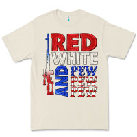 Bone red white and pew pew pew Premium Tee - texasbilliewilder