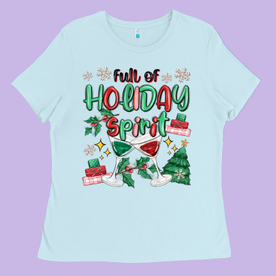 Ladies Tee full of holiday