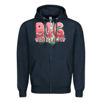 Navy big sister Zipper Hoodie - MaliasSmallBusiness