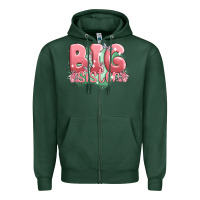 Sports Green big sister Zipper Hoodie - MaliasSmallBusiness