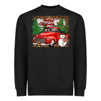 Black merry christmas Heavyweight Sweatshirt - JahusDesignShop